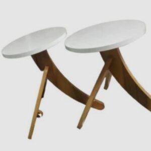 A 3002 FLAMINGO NESTING TABLE SET SQUARE