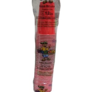 BOPP 329 BOPP CUP 12OZ BICOLOR RED