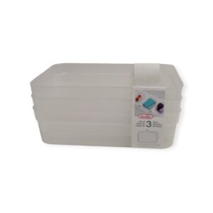 1357 SET (3) LARGE STORAGE TRAYS