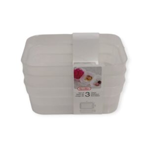 1355 SET (3) OF MEDIUM STORAGE