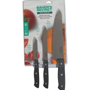 BS 40719 BS 3PC KITCHEN KNIFE SET 8", 5.5" & 3.5"
