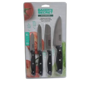 BS 40992 BS 4PC KITCHEN KNIFE SET 5", 4.5", 4.5" & 3"
