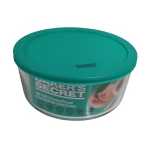 BS 40349 BS 1652ML ROUND GLASS CONTAINER W LID