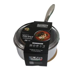 BS 11487 BS TRIPLE LAYER SAUCE PAN W LID 16CM