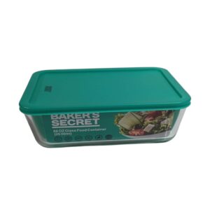BS 40343 BS 2600ML RECT GLASS CONTAINER W LID
